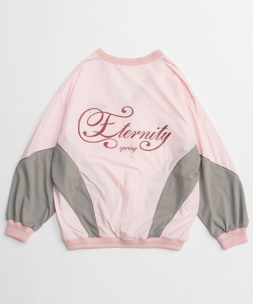 MAISON SPECIAL（メゾンスペシャル）の「Striped Print V-Neck Tops/ストライププリントVネックトップス（その他トップス・レディース・ピンク/グレー/チャコールグレー・FREE）」の19枚目の写真