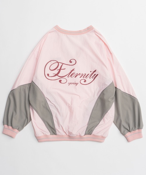 MAISON SPECIAL（メゾンスペシャル）の「Striped Print V-Neck Tops/ストライププリントVネックトップス（その他トップス・レディース・ピンク/グレー/チャコールグレー・FREE）」の20枚目の写真