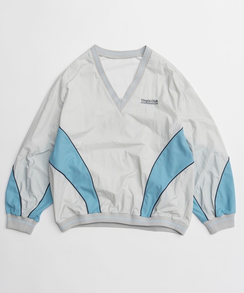 MAISON SPECIAL（メゾンスペシャル）の「Striped Print V-Neck Tops/ストライププリントVネックトップス（その他トップス・レディース・ピンク/グレー/チャコールグレー・FREE）」の11枚目の写真