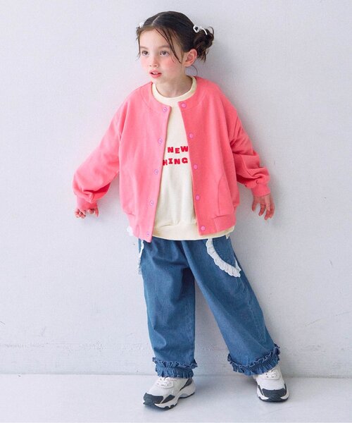 p.premier（ピードットプルミエ）の「ハートポケットフリルパンツ（その他パンツ・キッズ・サックスブルー/ピンク/レッド/インディゴブルー・80/90/100/110/120/130/140）」の7枚目の写真