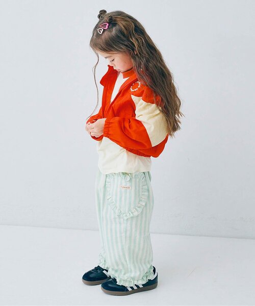 p.premier（ピードットプルミエ）の「ハートポケットフリルパンツ_ジュニア対応（その他パンツ・キッズ・サックスブルー/ピンク/レッド/インディゴブルー・80/90/100/110/120/130/140）」の20枚目の写真