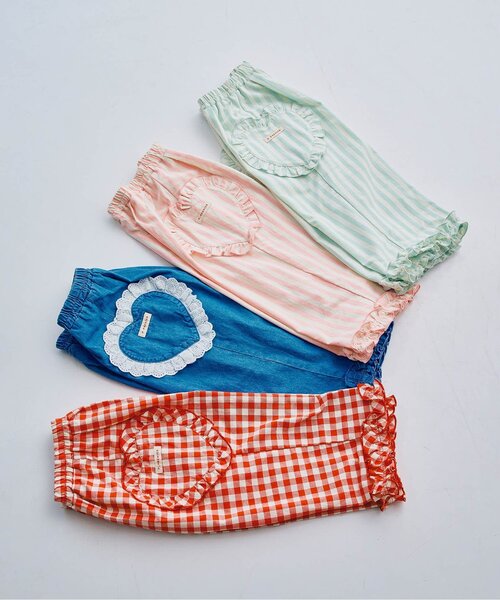 p.premier（ピードットプルミエ）の「ハートポケットフリルパンツ_ジュニア対応（その他パンツ・キッズ・サックスブルー/ピンク/レッド/インディゴブルー・80/90/100/110/120/130/140）」の22枚目の写真