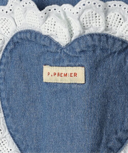 p.premier（ピードットプルミエ）の「ハートポケットフリルパンツ_ジュニア対応（その他パンツ・キッズ・サックスブルー/ピンク/レッド/インディゴブルー・80/90/100/110/120/130/140）」の12枚目の写真