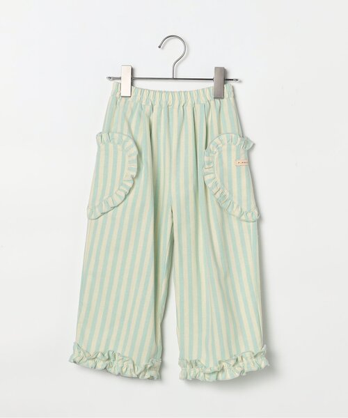 p.premier（ピードットプルミエ）の「ハートポケットフリルパンツ_ジュニア対応（その他パンツ・キッズ・サックスブルー/ピンク/レッド/インディゴブルー・80/90/100/110/120/130/140）」の7枚目の写真