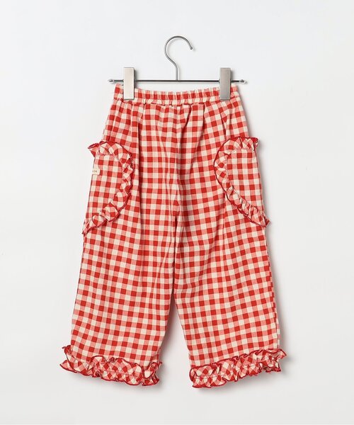 p.premier（ピードットプルミエ）の「ハートポケットフリルパンツ_ジュニア対応（その他パンツ・キッズ・サックスブルー/ピンク/レッド/インディゴブルー・80/90/100/110/120/130/140）」の10枚目の写真