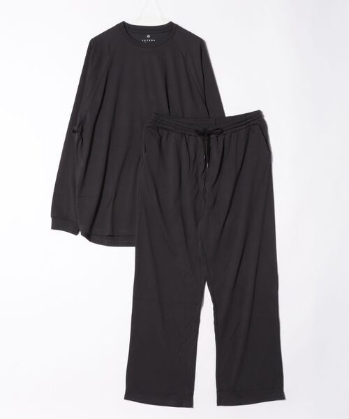 TETERA(テテラ)の「●TETERA/テテラ●TSUKI+ SET UP/ ツキプラスセットアップ(Tシャツ/カットソー・レディース・グレイッシュベージュ/ブラック・MEDIUM/LARGE/X-LARGE)」の1枚目の写真