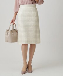 COUP DE CHANCE | 【日本製/セットアップ】ファンシーツィードのセミAラインスカート(スカート)