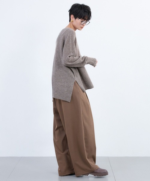 BARNYARDSTORM（バンヤードストーム）の「BARNYARDSTORM / 裏起毛タックイージーパンツ / マシンウォッシャブル（その他パンツ・レディース・ブラック/グレー/ブラウン/キャメル/ベージュ・S/M）」の10枚目の写真