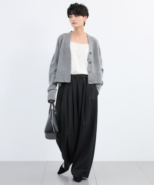 BARNYARDSTORM（バンヤードストーム）の「BARNYARDSTORM / 裏起毛タックイージーパンツ / マシンウォッシャブル（その他パンツ・レディース・ブラック/グレー/ブラウン/キャメル/ベージュ・S/M）」の13枚目の写真