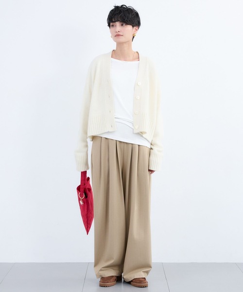 BARNYARDSTORM（バンヤードストーム）の「BARNYARDSTORM / 裏起毛タックイージーパンツ / マシンウォッシャブル（その他パンツ・レディース・ブラック/グレー/ブラウン/キャメル/ベージュ・S/M）」の15枚目の写真