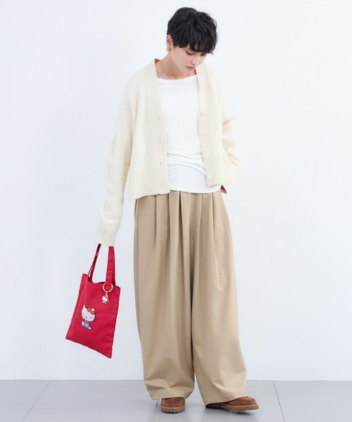 BARNYARDSTORM（バンヤードストーム）の「BARNYARDSTORM / 裏起毛タックイージーパンツ / マシンウォッシャブル（その他パンツ・レディース・ブラック/グレー/ブラウン/キャメル/ベージュ・S/M）」の16枚目の写真