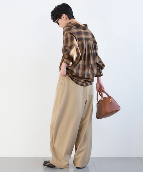 BARNYARDSTORM / タックイージーパンツ(ベージュ) BARNYARDSTORM（バン