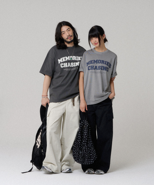 BUBBLPIECE（バブルピース）の「16番手メモリーズピグメントTシャツ_ライトグレー（Tシャツ/カットソー・レディース・その他・MEDIUM/LARGE）」の3枚目の写真