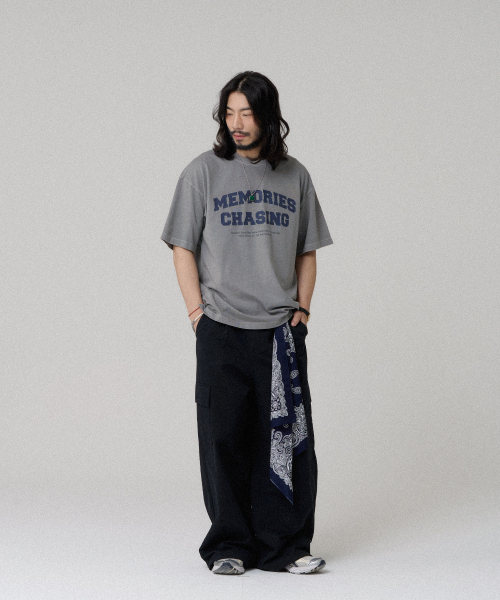 BUBBLPIECE（バブルピース）の「16番手メモリーズピグメントTシャツ_ライトグレー（Tシャツ/カットソー・レディース・その他・MEDIUM/LARGE）」の4枚目の写真