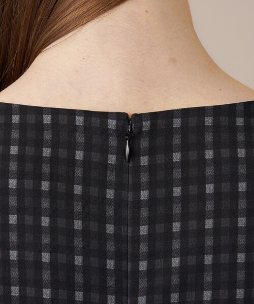 MACKINTOSH LONDON（マッキントッシュ ロンドン）の「プリントチェックワンピース（ワンピース・レディース・ブラウン/ブラック・38/40）」の7枚目の写真