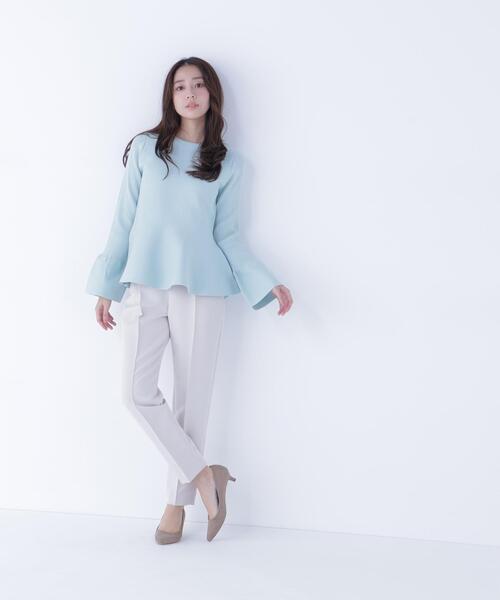 NATURAL BEAUTY BASIC(ナチュラルビューティーベーシック)の「◇フロントボタンペプラムジレ SETUP テーパードパンツ(スラックス・レディース・ブルー/ネイビー/ベージュ・MEDIUM/SMALL)」の22枚目の写真