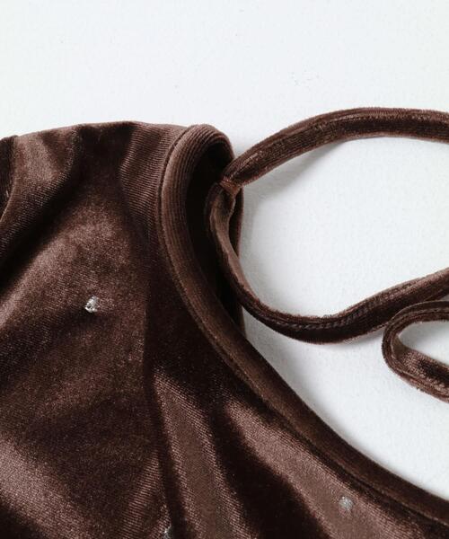 SENSE OF PLACE by URBAN RESEARCH（センスオブプレイスバイアーバンリサーチ）の「ドットシシュウベロアワンピース（ワンピース・レディース・ブラック/ブラウン・S/ONE）」の20枚目の写真
