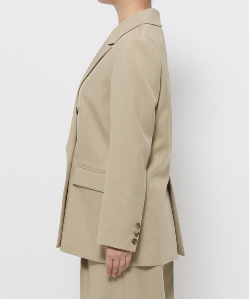 mysty woman（ミスティウーマン）の「ピークドラペルジャケット 636937（テーラードジャケット・レディース・ベージュ系その他/ベージュ/ネイビー・FREE）」の16枚目の写真