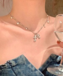 NO WAY（ノーウェイ）の「/Rz/ /456786/パールクロスネックレス/十字架(RZ)（ネックレス）」