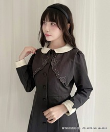 F i.n.t | カットワークレイヤード風クレリックワンピース/クロミ(ワンピース)