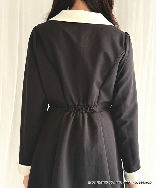 F i.n.t（フィント）の「カットワークレイヤード風クレリックワンピース/クロミ（ワンピース・レディース・ブラック・FREE）」の7枚目の写真