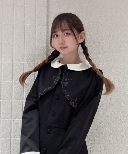 F i.n.t（フィント）の「カットワークレイヤード風クレリックワンピース/クロミ/fint フィント（ワンピース・レディース・ブラック・FREE）」の22枚目の写真