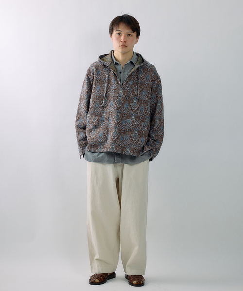 JOURNAL STANDARD J.S HOMESTEAD（ジャーナルスタンダードホームステッド）の「J.S.Homestead / コットンリネン デニム  “JUDO” パンツ（デニムパンツ・メンズ・ネイビー/ブルー系その他/アイボリー・MEDIUM/LARGE）」の6枚目の写真