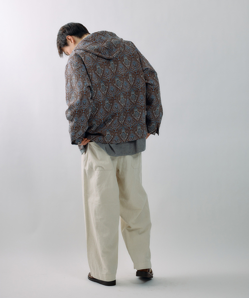 JOURNAL STANDARD J.S HOMESTEAD（ジャーナルスタンダードホームステッド）の「J.S.Homestead / コットンリネン デニム  “JUDO” パンツ（デニムパンツ・メンズ・ネイビー/ブルー系その他/アイボリー・MEDIUM/LARGE）」の8枚目の写真