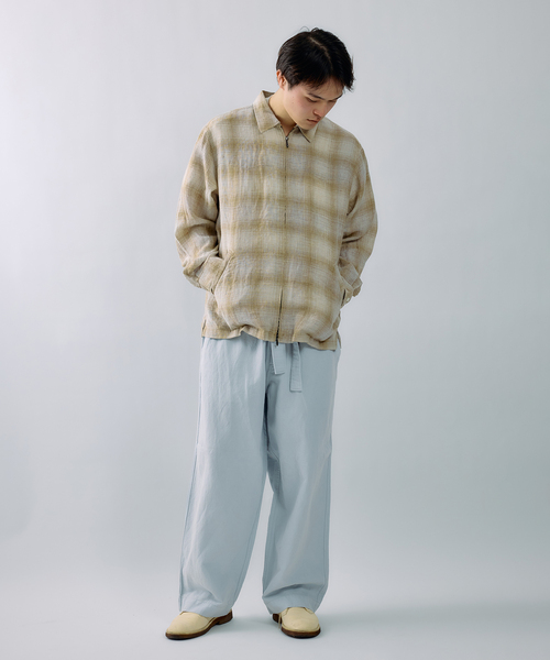 JOURNAL STANDARD J.S HOMESTEAD（ジャーナルスタンダードホームステッド）の「J.S.Homestead / コットンリネン デニム  “JUDO” パンツ（デニムパンツ・メンズ・ネイビー/ブルー系その他/アイボリー・MEDIUM/LARGE）」の15枚目の写真