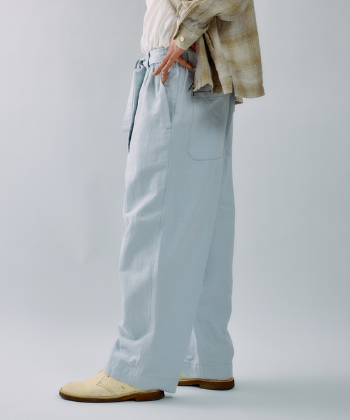 JOURNAL STANDARD J.S HOMESTEAD（ジャーナルスタンダードホームステッド）の「J.S.Homestead / コットンリネン デニム  “JUDO” パンツ（デニムパンツ・メンズ・ネイビー/ブルー系その他/アイボリー・MEDIUM/LARGE）」の17枚目の写真