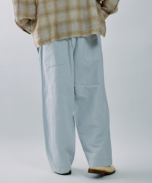 JOURNAL STANDARD J.S HOMESTEAD（ジャーナルスタンダードホームステッド）の「J.S.Homestead / コットンリネン デニム  “JUDO” パンツ（デニムパンツ・メンズ・ネイビー/ブルー系その他/アイボリー・MEDIUM/LARGE）」の18枚目の写真