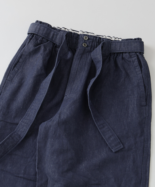 JOURNAL STANDARD J.S HOMESTEAD（ジャーナルスタンダードホームステッド）の「J.S.Homestead / コットンリネン デニム  “JUDO” パンツ（デニムパンツ・メンズ・ネイビー/ブルー系その他/アイボリー・MEDIUM/LARGE）」の21枚目の写真