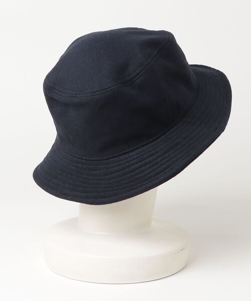 newhattan（ニューハッタン）の「【T14】【new hattan/ニューハッタン】WOOL ACRYLIC BLEND BUCKET HAT（ハット・メンズ・ブラック/ネイビー/チャコールグレー・S/M/L/XL）」の4枚目の写真