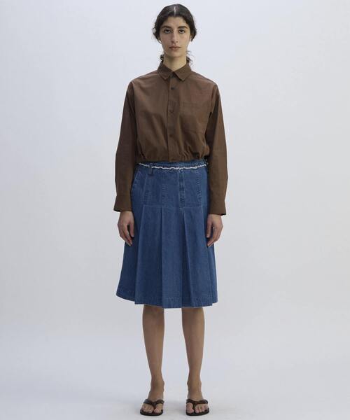 CURRENTAGE(カレンテージ)の「Denim Skirt(デニムスカート・レディース・インディゴブルー/ホワイト・1/2)」の17枚目の写真