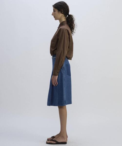 CURRENTAGE(カレンテージ)の「Denim Skirt(デニムスカート・レディース・インディゴブルー/ホワイト・1/2)」の18枚目の写真