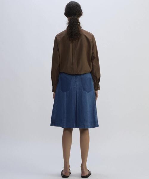 CURRENTAGE(カレンテージ)の「Denim Skirt(デニムスカート・レディース・インディゴブルー/ホワイト・1/2)」の19枚目の写真