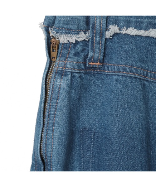 CURRENTAGE(カレンテージ)の「Denim Skirt(デニムスカート・レディース・インディゴブルー/ホワイト・1/2)」の11枚目の写真