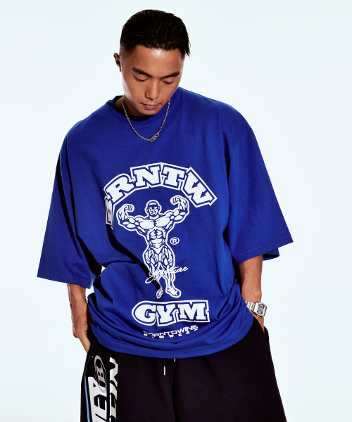 BORN TO WIN（ボーントゥウィン）の「RAISEBORN OVER FIT T-SHIRTS [BLUE]（Tシャツ/カットソー・メンズ・その他・1/2/3）」の3枚目の写真