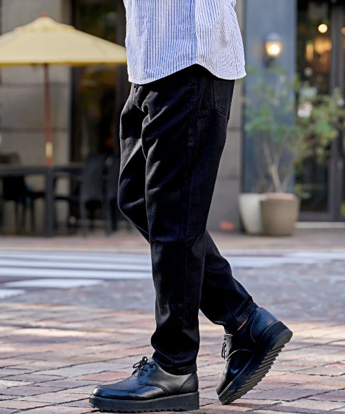 BENUSTA(ベヌスタ)の「『BENUSTA/ベヌスタ』ブラックテーパードパンツ【GC】(その他パンツ・メンズ・ブラック・M/XL/L/S)」の2枚目の写真