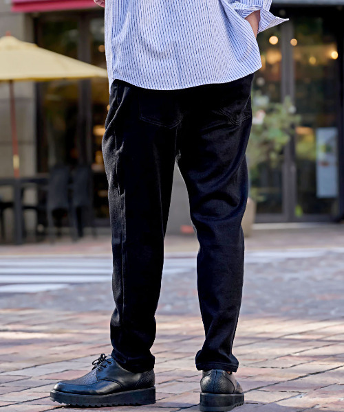 BENUSTA(ベヌスタ)の「『BENUSTA/ベヌスタ』ブラックテーパードパンツ【GC】(その他パンツ・メンズ・ブラック・M/XL/L/S)」の4枚目の写真
