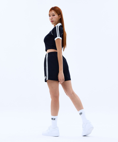 MIHAK（ミハク）の「94 フットボールクロップジャージTシャツ (ブラック)（Tシャツ/カットソー・レディース・その他・1/2）」の5枚目の写真