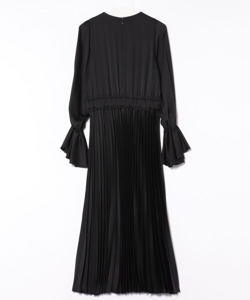 DESIGNWORKS(デザインワークス)の「サテンプリーツドレス(ワンピース・レディース・ブラック・38)」の9枚目の写真