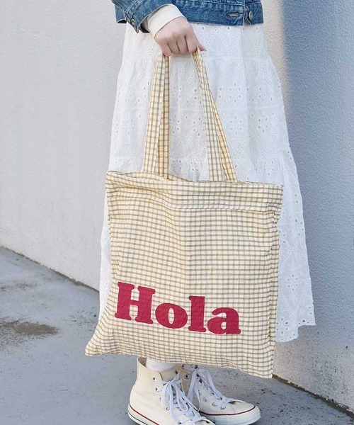 Bleu Bleuet（ブルーブルーエ）の「巾着3WAYメッシュトート（トートバッグ・レディース・ベージュ/オフホワイト/ブラウン/グリーン・FREE）」の4枚目の写真