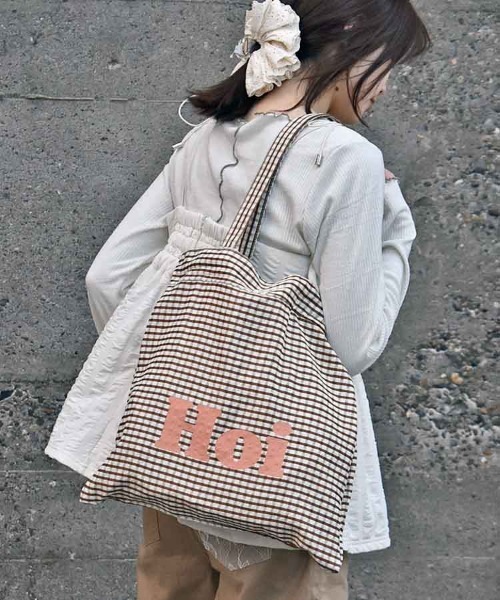 Bleu Bleuet（ブルーブルーエ）の「巾着3WAYメッシュトート（トートバッグ・レディース・ベージュ/オフホワイト/ブラウン/グリーン・FREE）」の3枚目の写真