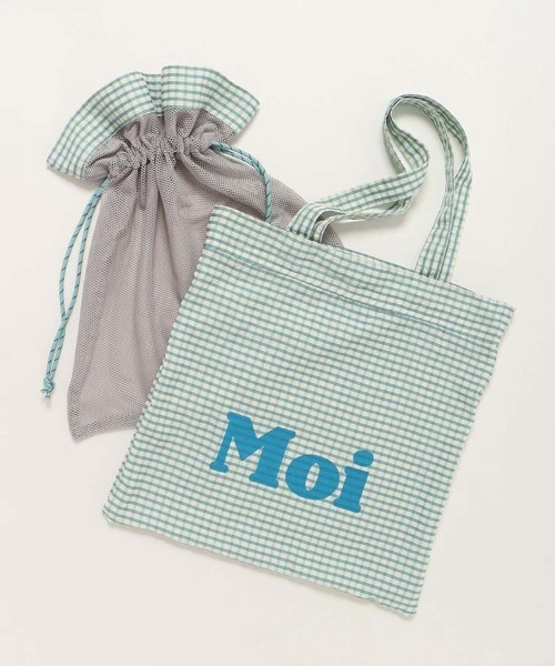 Bleu Bleuet（ブルーブルーエ）の「巾着3WAYメッシュトート（トートバッグ・レディース・ベージュ/オフホワイト/ブラウン/グリーン・FREE）」の12枚目の写真