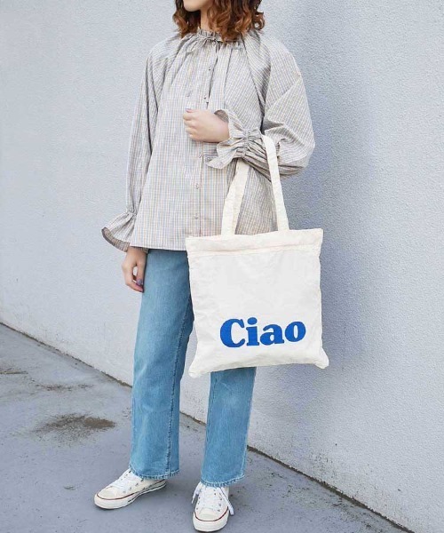 Bleu Bleuet(ブルーブルーエ)の「巾着3WAYメッシュトート(トートバッグ・レディース・ベージュ/オフホワイト/ブラウン/グリーン・FREE)」の19枚目の写真