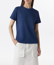 ウーマンズベーシッククルーネックTシャツ[ミッドナイトブルー]