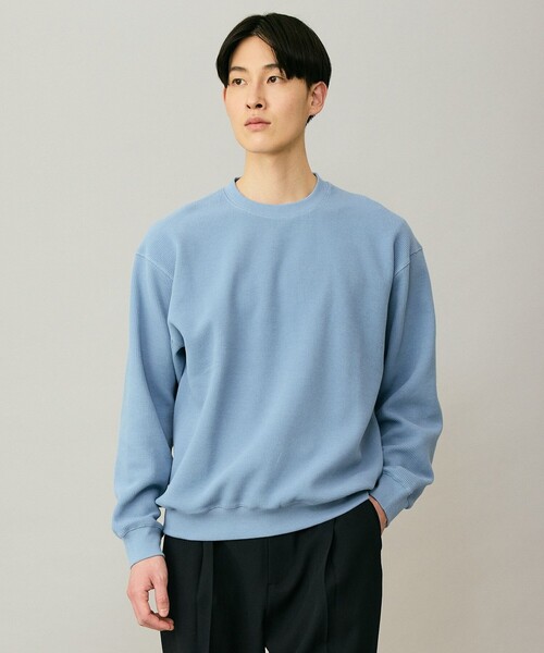 UNFILO(アンフィーロ)の「【男女兼用】3シーズンスウェット ワッフルTEE(Tシャツ/カットソー・メンズ・ネイビー系/アイボリー系/サックスブルー系/イエロー系・MEDIUM/SMALL/X-LARGE/LARGE)」の3枚目の写真