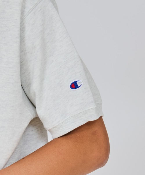 Champion（チャンピオン）の「【Champion/チャンピオン】メンズ ベーシック ショートスリーブクルーネックスウェットシャツ（スウェット・メンズ・グレー/ブラック系その他/オートミール/ダークブルー・X-LARGE/LARGE/MEDIUM）」の9枚目の写真