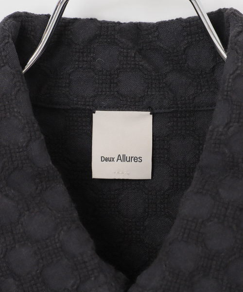 B.C STOCK（ベーセーストック）の「Deux Allures / ドゥ アリュール Lattice-Wave トラッカージャケット（その他アウター・メンズ・ブラック/ベージュ・FREE）」の6枚目の写真